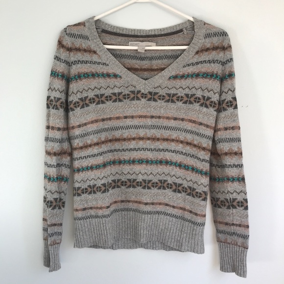 Old Navy Grey Printed Sweater. Women’s size XS. - Picture 4 of 5